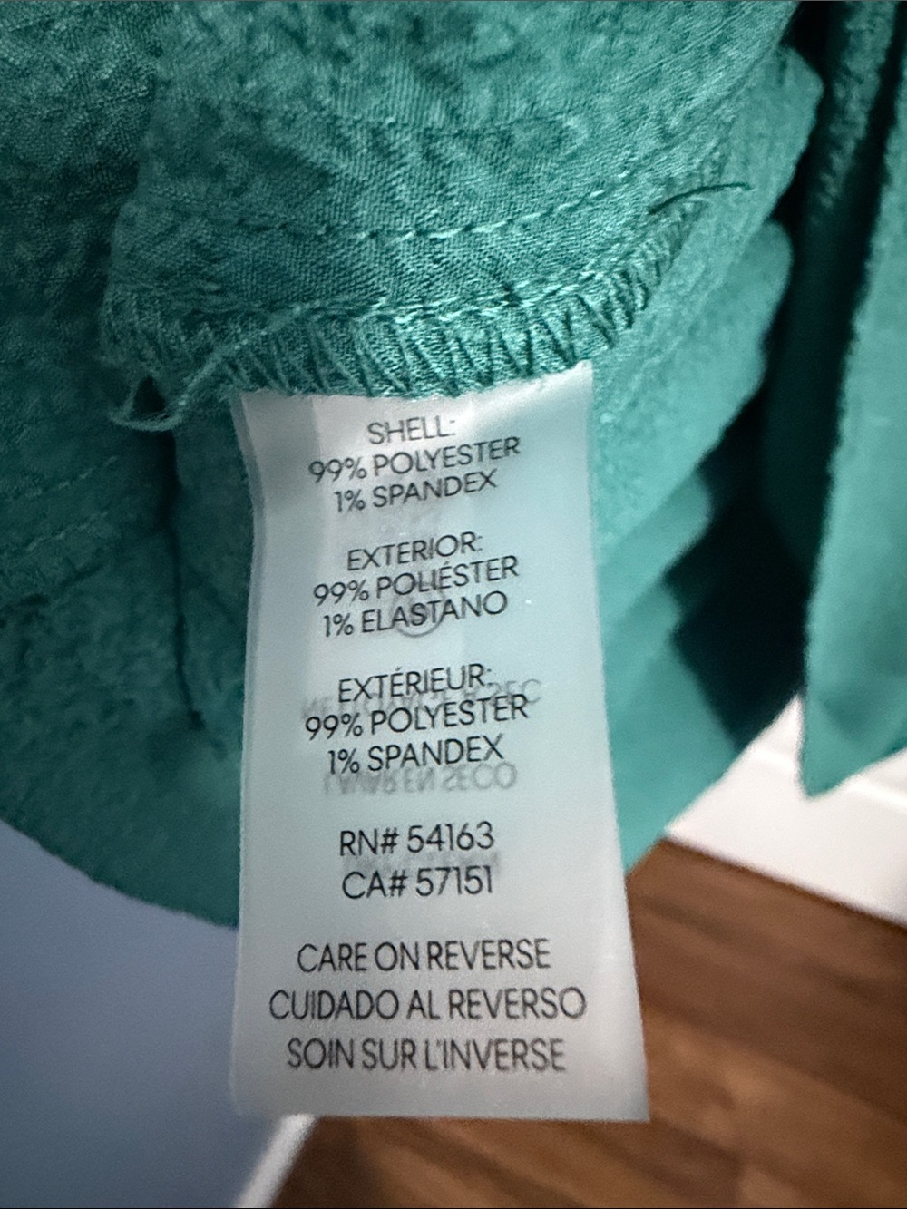 Calvin Klein Woman’s Teal Green Tiered Short-Sleeve Dress with pockets 4 - Picture 5 of 6